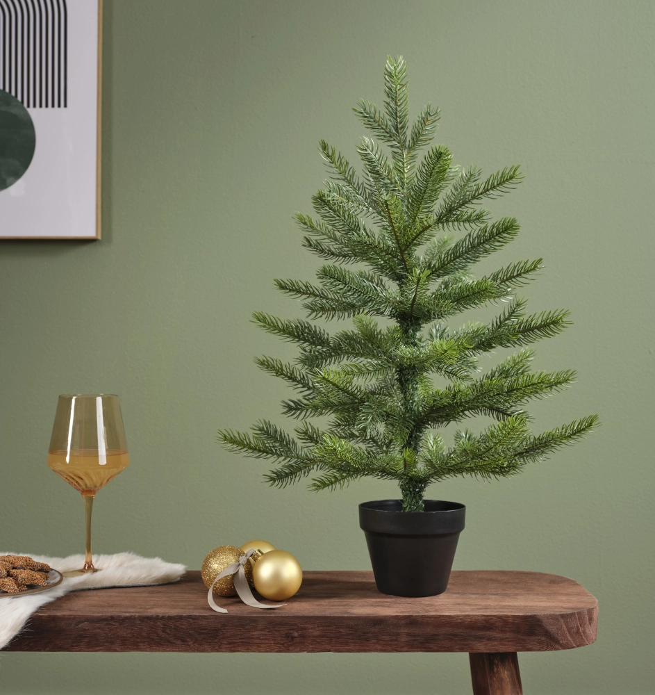 EVERLANDS Mini-Weihnachtsbaum 'Grandis', Kiefer, Ø35x45 cm - Gallerie Bild 3