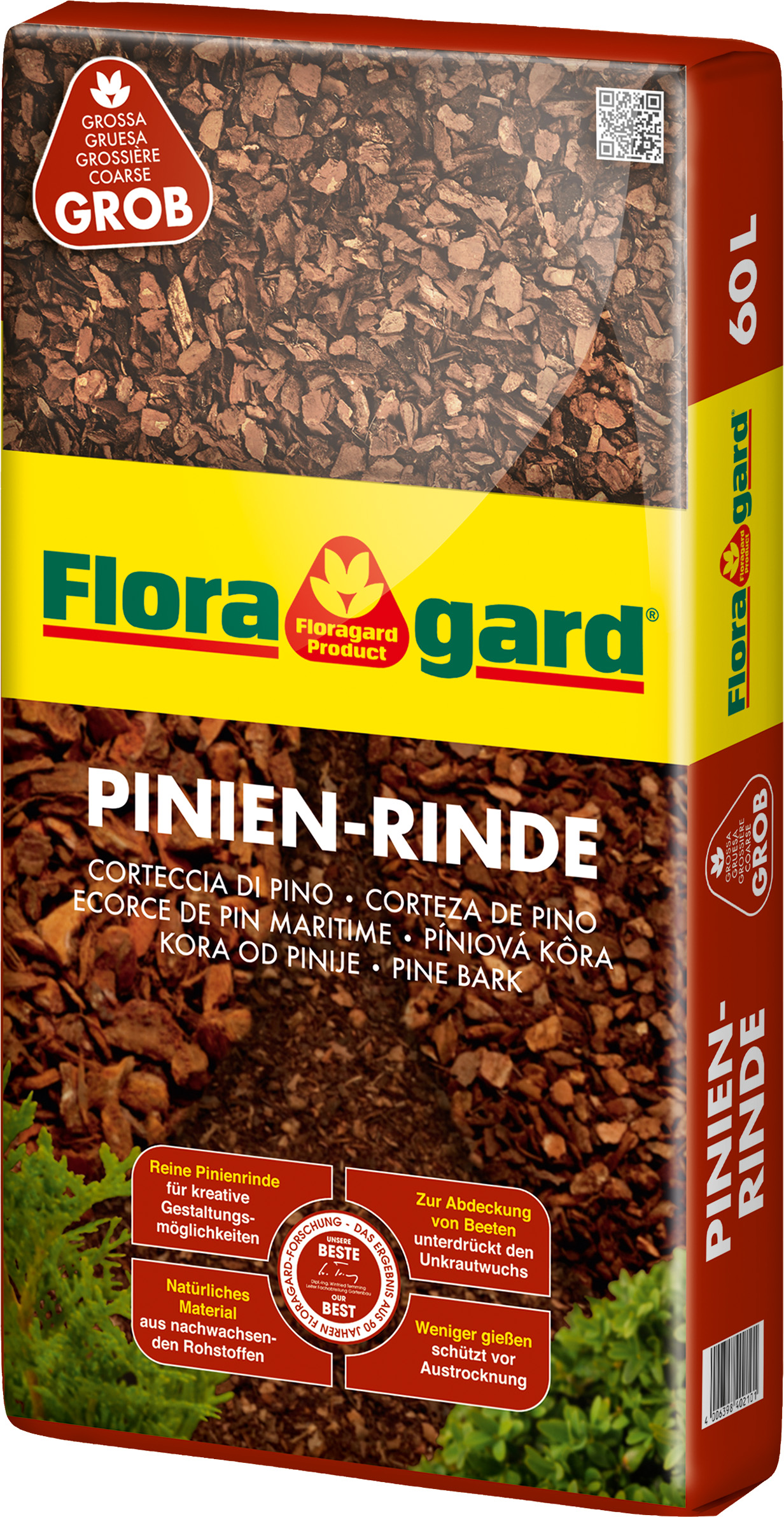 FLORAGARD Pinienrinde 25 40 Mm 1x60 L Palmen Blumen Risse floragard-pinienrinde-25-40-mm-1x60-l-palmen-blumen-risse