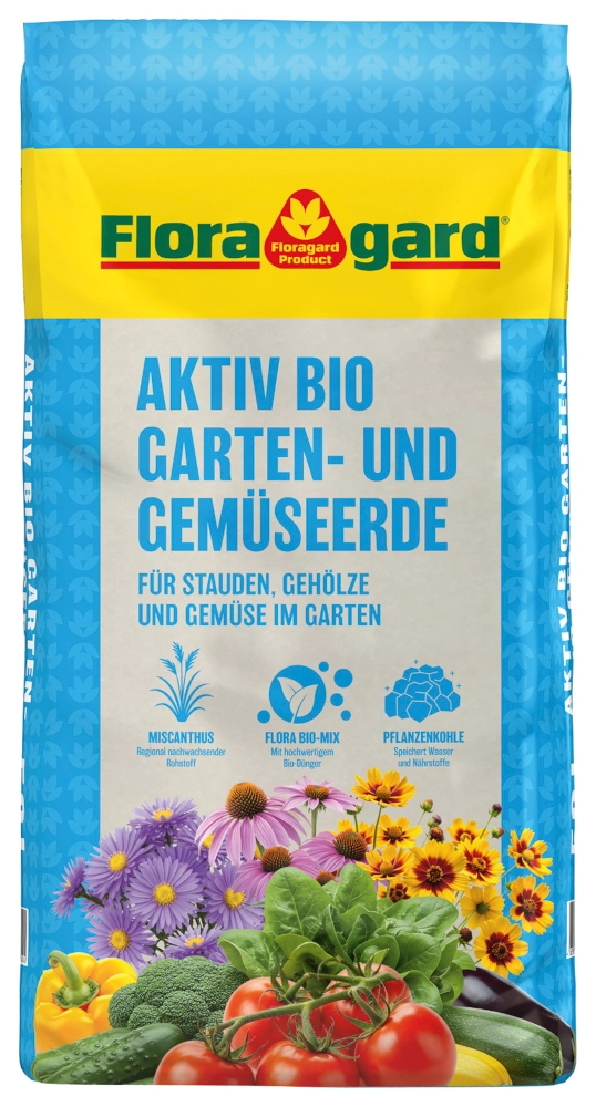 FLORAGARD Aktiv Bio-Garten-& Gemseerde, 50 L - Dekoartikel - Blumen Risse