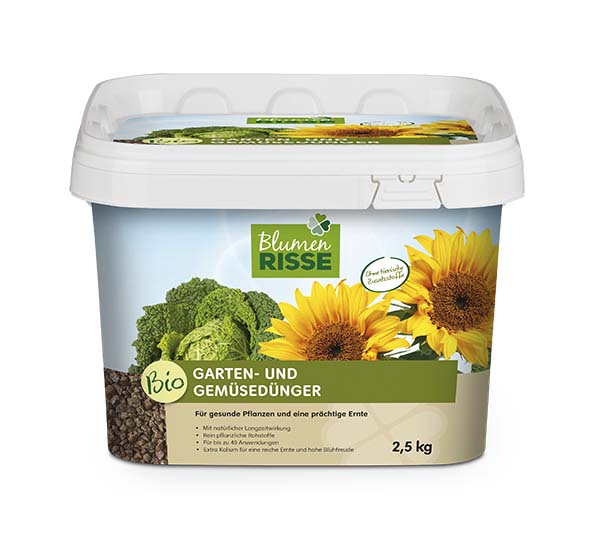 BLUMEN RISSE Bio-Garten-& Gemsednger, 2,5 kg - Universaldnger - Blumen  Risse