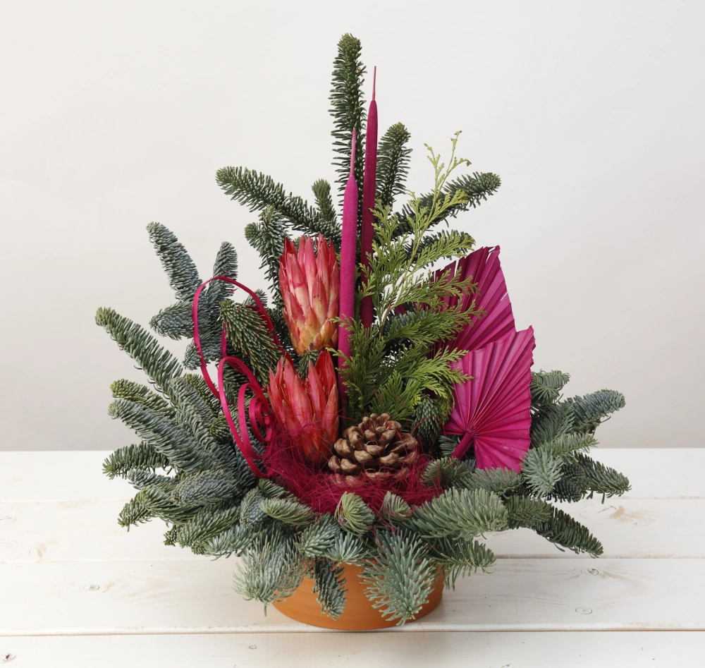 Grabgesteck 'Grabschale', erika - Gallerie Bild 1