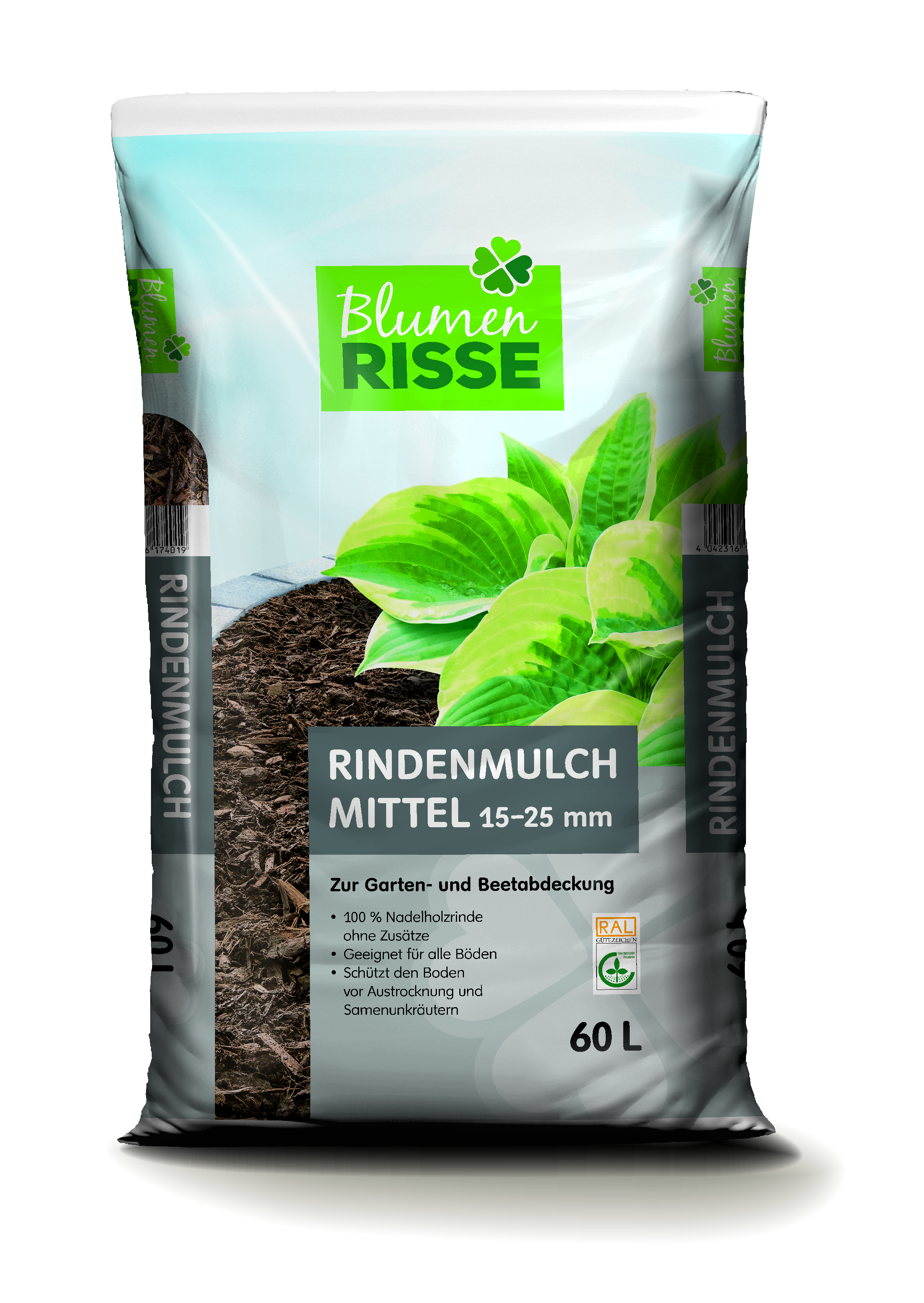 BLUMEN RISSE Rindenmulch, 15-25 mm, 60 Liter - Grnpflanzen - Blumen Risse