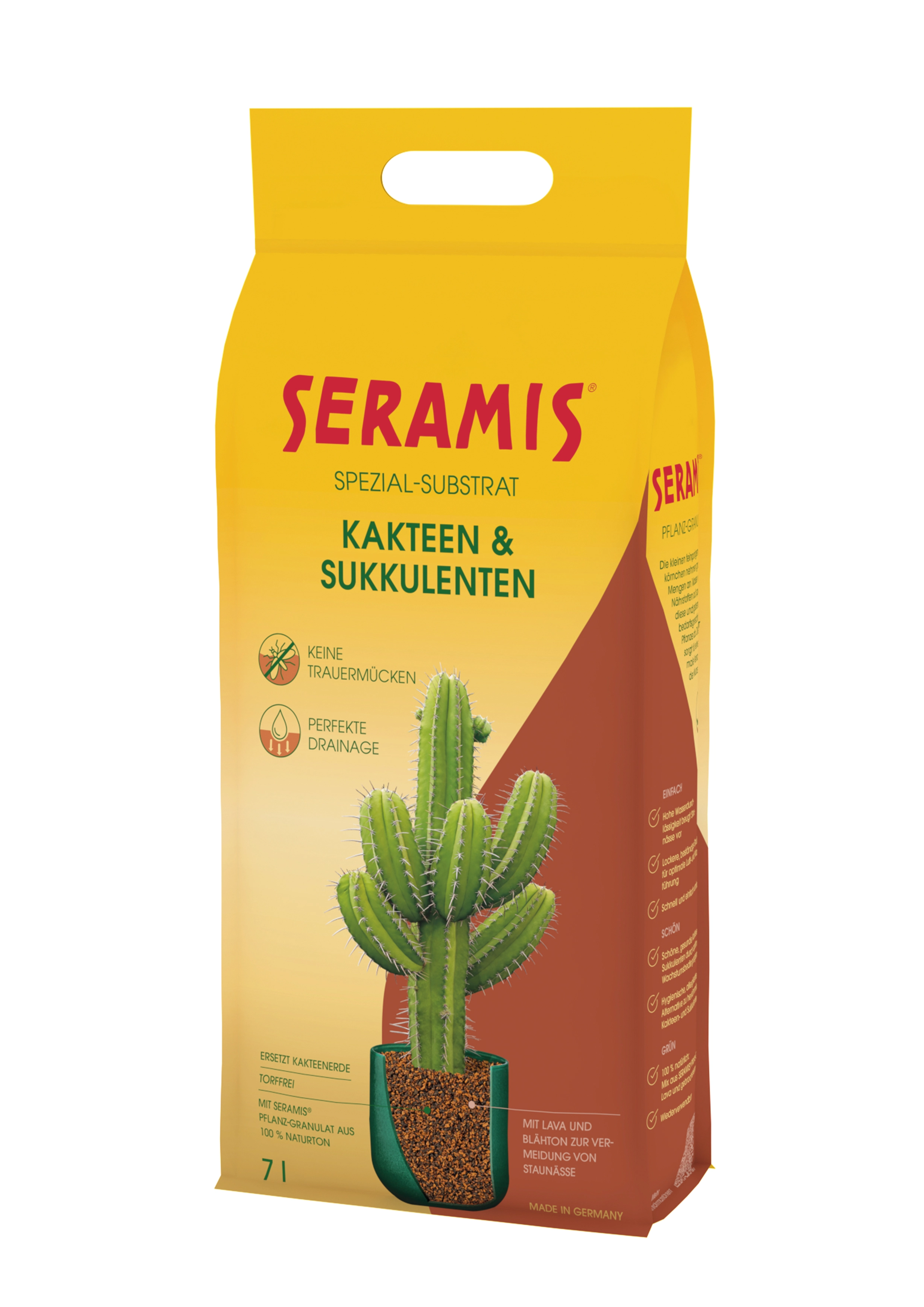 SERAMIS Kakteen & Sukkulenten Substrat, 7 L - Hochbeete & Frhbeete -  Blumen Risse