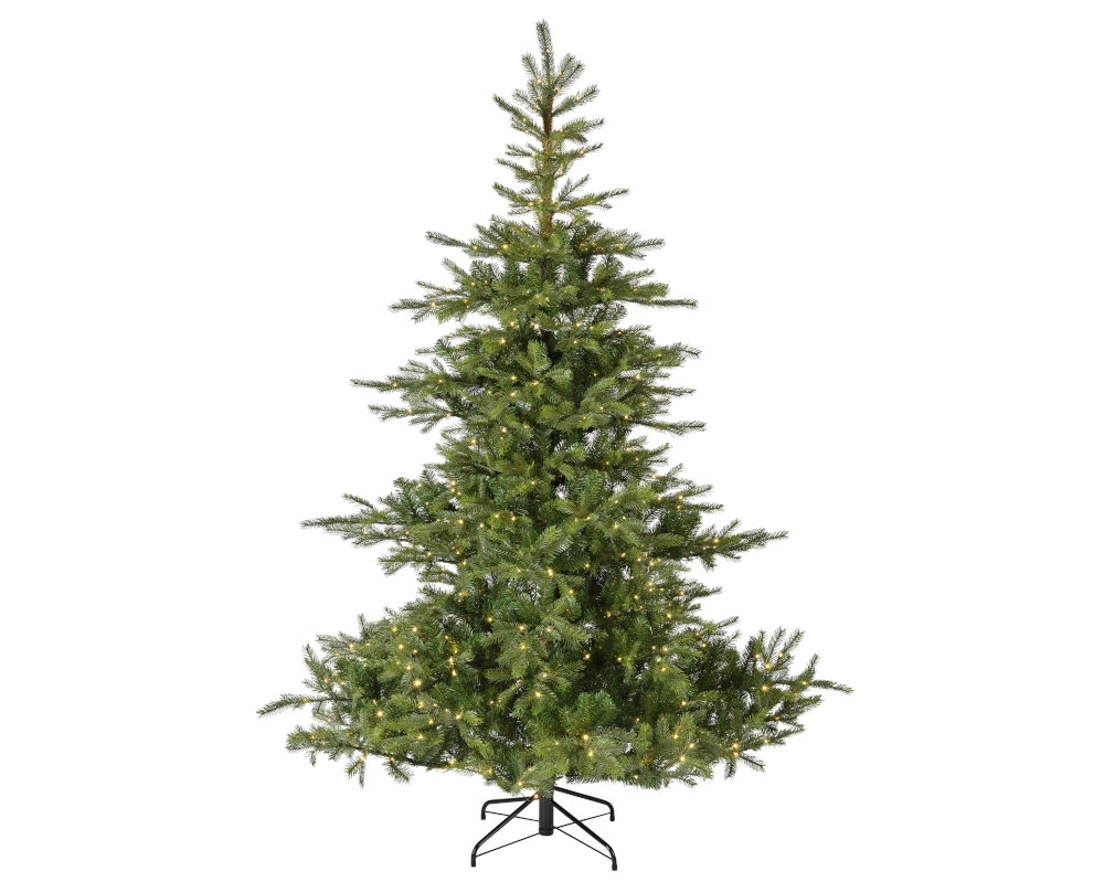 EVERLANDS Weihnachtsbaum 'Grandis', Edeltanne, mit LED-Beleuchtung, 180x132 cm Cover