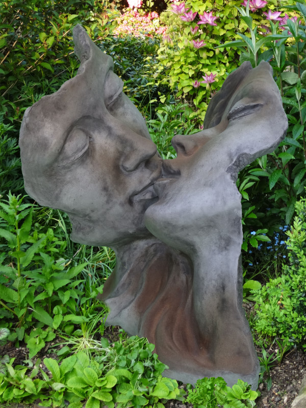 VIDROFLOR Figur 'Romeo & Julia', 55x48x38 cm, rosteffekt - Dekoration