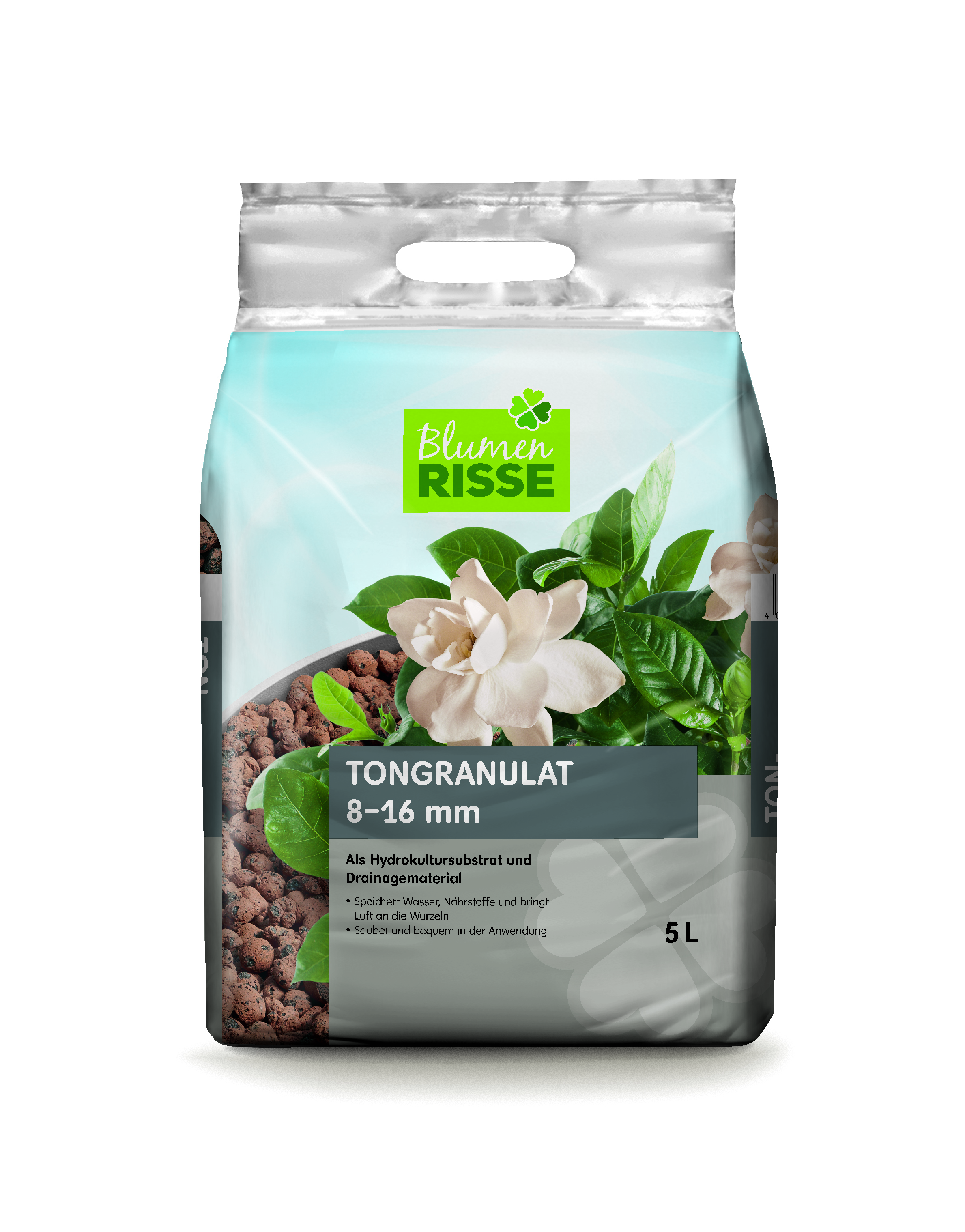BLUMEN RISSE Tongranulat, 8-16 mm, 5 L - Blumenerden & Pflanzerden - Blumen  Risse
