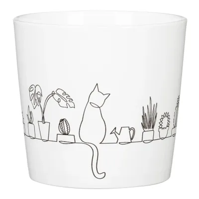 SCHEURICH Übertopf 'Catview', Ø12,5x12 cm, weiß Cover