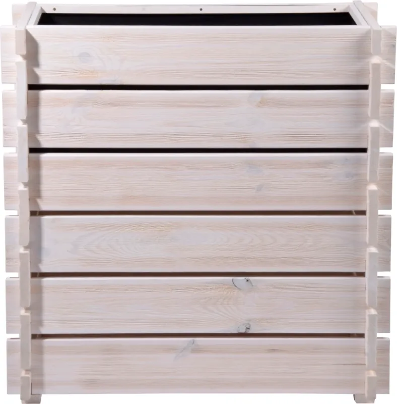 DOBAR Hochbeet Stecksystem, 79x37x79 cm, weiß - Gallerie Bild 2