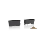 LECHUZA Pflanzgefäß 'Delta 10 Premium', 30x11x13 cm, anthrazit - Vorschau Bild 1