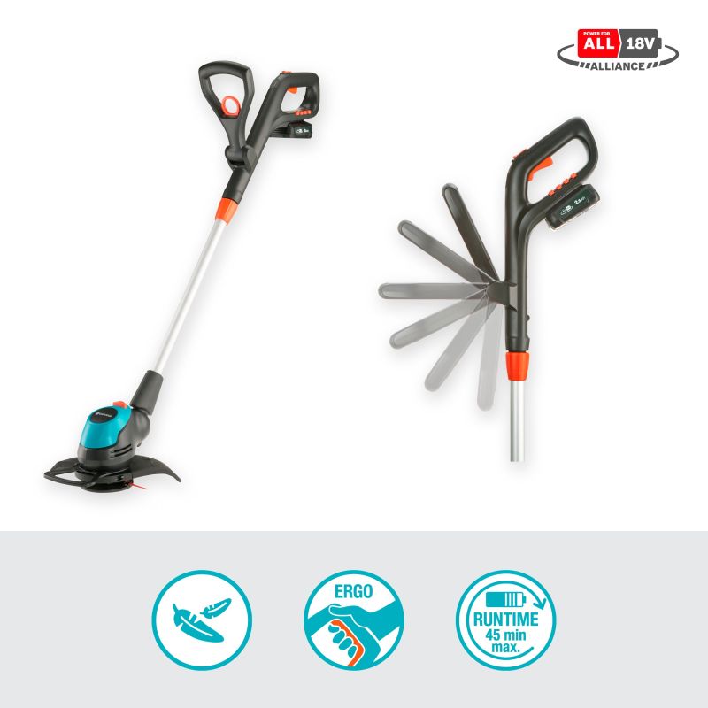 GARDENA Akku-Rasentrimmer 'EasyCut 23/18V P4A', mit 18V StarterKit Ready-To-Use - Gallerie Bild 3
