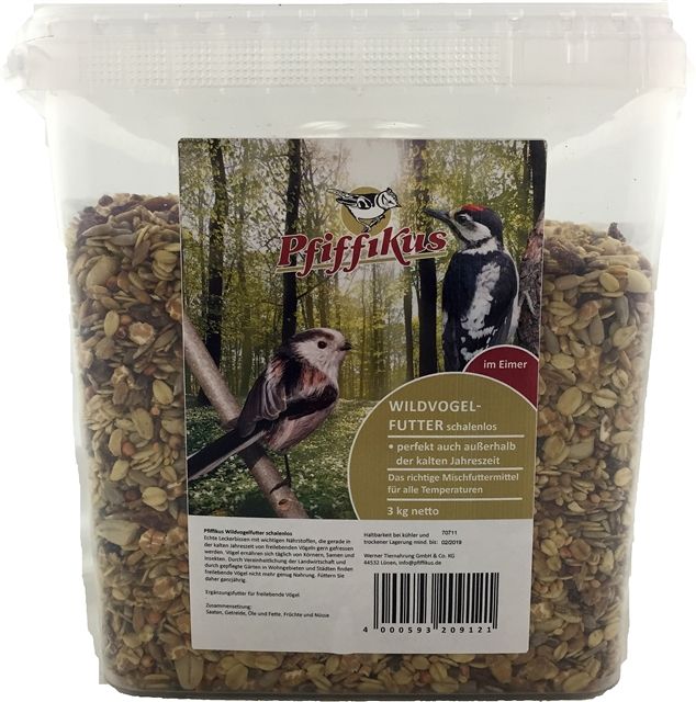 PFIFFIKUS Wildvogelfutter, schalenlos, 3 kg - Gallerie Bild 1