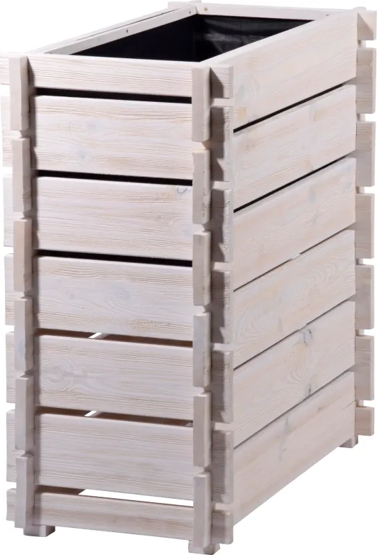 DOBAR Hochbeet Stecksystem, 79x37x79 cm, weiß - Gallerie Bild 3