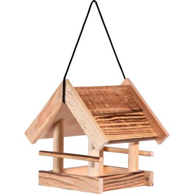 DOBAR Vogelhaus 'Candela', 22x20x22 cm, hängend, natur-geflammt Cover