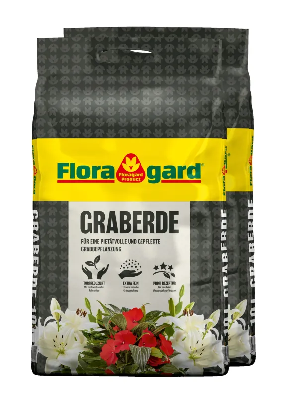 FLORAGARD Graberde, 2x10 L - Gallerie Bild 1