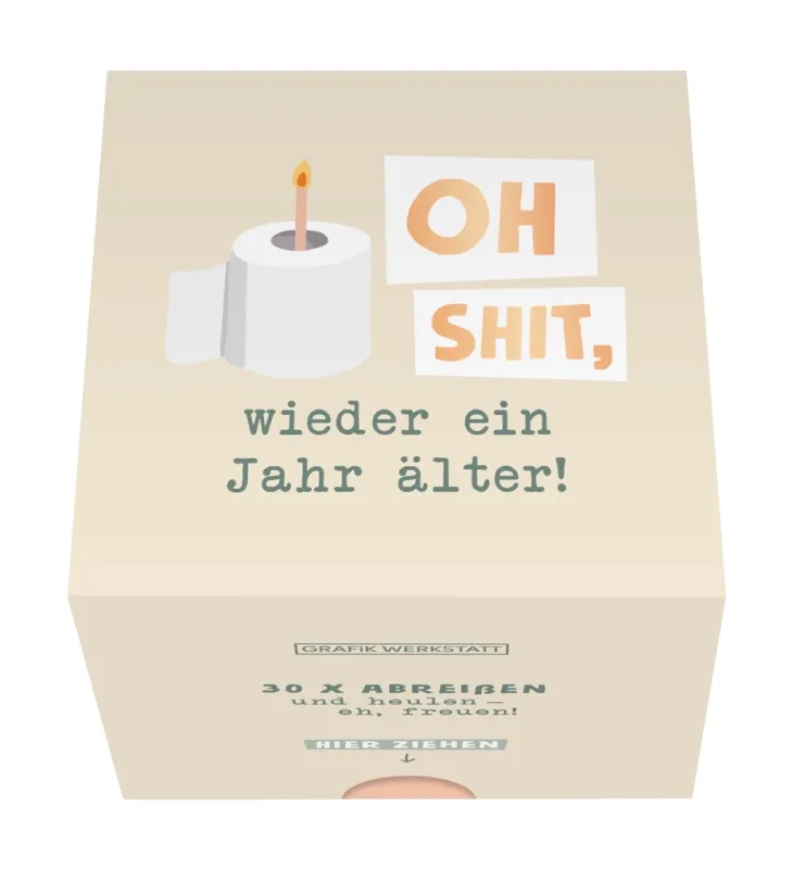 Spruchbox 'Oh Shit, wieder ein Jahr älter' - Gallerie Bild 1