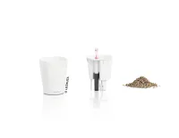 LECHUZA Pflanzgefäß 'Mini Deltini Premium', Ø10x10x13 cm, weiß - Vorschau Bild 1