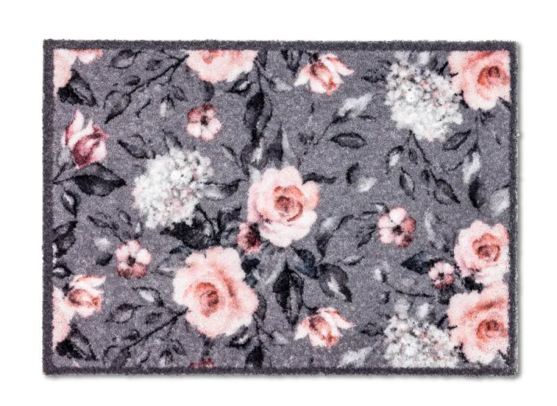 ASTRA Fussmatte 'Pure & Soft', 50x70 cm, Blumen, grau - Gallerie Bild 1