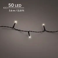 LUMINEO LED-Lichterkette 'Basic', akkubetrieben, warmweiß, 50 LED, 370 cm - Vorschau Bild 1