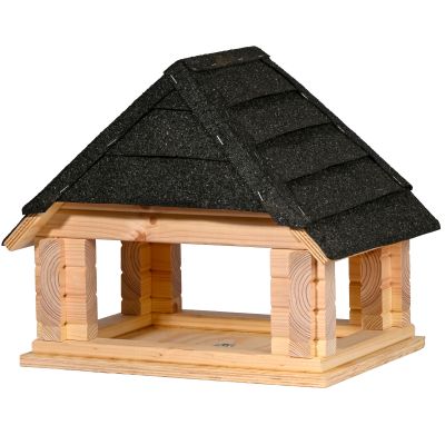 DOBAR Vogelhaus 'Sort', 37x28x33 cm, natur-schwarz Cover