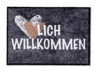 ASTRA Fussmatte 'Pure & Soft', 50x70 cm, Willkommen, schwarz - Vorschau Bild 1