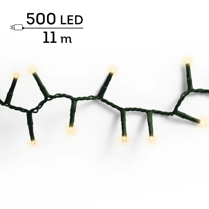 LUMINEO LED-Lichterkette 'Compact', soft gold, 500 LED, 1100 cm - Gallerie Bild 2