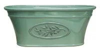 HOME & GARDEN Jardiniere 'Olive', 38x17x17 cm, hellgrün - Vorschau Bild 1