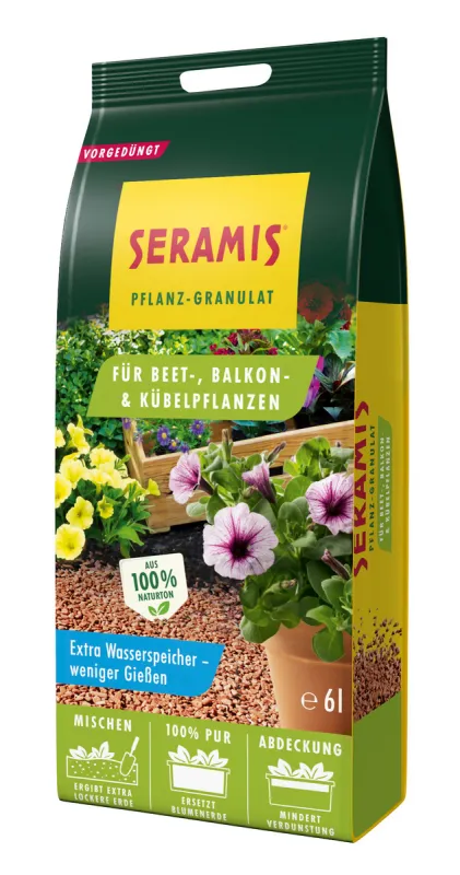SERAMIS Outdoor Pflanzgranulat, 6 L - Gallerie Bild 1
