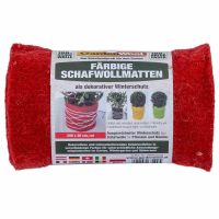 GARDENWOOL Winterschutzmatte, aus Schafwolle, 20x200 cm, rot - Vorschau Bild 1