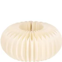 Papiersockel 'Dacia', rund, Ø22x10 cm, creme - Vorschau Bild 1